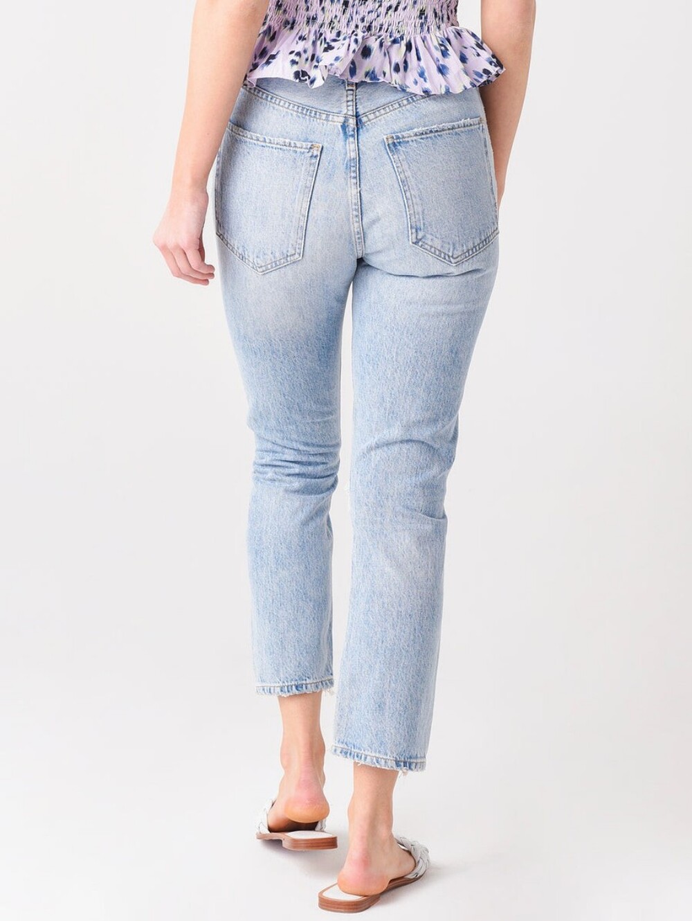 Agolde Riley High Rise Straight Crop Shatter Size 26 - Picture 3 of 9